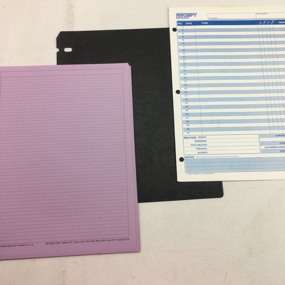 The Time Management System Calendar Memo Receipts Finances Keeper Log Schedule - Picture 3 of 4